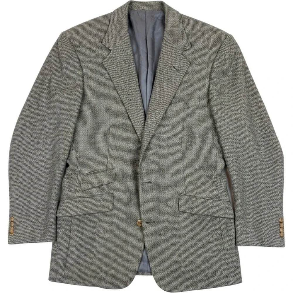 Vintage Polo Ralph Lauren 42L Tweed Houndstooth Sport Coat Blazer USA C Classic